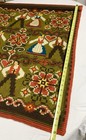 Vtg Hand Woven Scandinavian Wool Tapestry Wall Hanging Folk Art