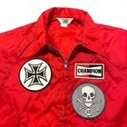 90s 13 Skullbone Cross Patch Vintage Biker Harley Devil