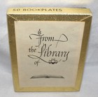 Vintage Antioch Bookplate Company From The Library Of Book Plates 50 Count Box
