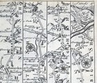 1720 Ogilby Bowen Road Map Chester Denbigh Beaumaris Holy Head Wales Uk