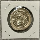 Sasanian Empire 224 - 651 A d  Silver Drachm Coin S8-box3