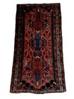 Lovely Antique 2    8    X 5    Lilihaan Rug C  1920 All Natural Coral Navy Peach Jade