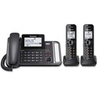 Panasonic Kxtg9582b Link2cell Dect 6 0 Cordless Phone 2-line Black