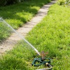Impact Pulsating Sprinklers For Yard - Heavy Duty Lawn Sprinkler With Metal Base
