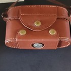 Kodak Pony 135 Model B 35mm Film Camera W  Brown Leather Case   Strap