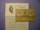 Brackenridge Pa Golden Jubilee Wooden Nickel 1951  93366