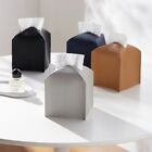 Tissue Box Cover  Refined Modern Pu Leather Square Tissue Box Holder