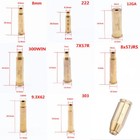 Red Laser Boresight Cal 7mm 9mm 223 308 7 62 12ga 12ga 38 Cartridge Bore Sighter