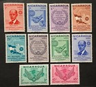 Travelstamps  1955 Nicaragua Rotary Air Mail Stamps Scott  c353-c362 Mint Mnh Og