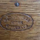 Antique Oak Singer Sewing Machine Accessory Puzzle Box Empty Patent 1889