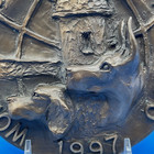 Garry Newton 1997 Bronze Plaque World Dog Show Puerto Rico  Great Dane  Setter