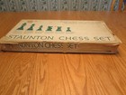Vintage 1964 Alpsco Staunton Chess Set - 100  Complete Pieces - Weighted felted