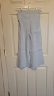 Cat   Jack Girls  Light Gray Ribbed Knit Wide Leg Pants Size L  10 12 