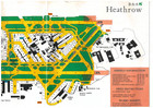 Vintage Map Heathrow Airport Baa Aug 1994 Damaged See Images A3 Size 58x33cm