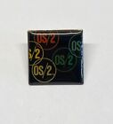 Vintage Ibm Microsoft Os 2 Lapel Hat Pin Pc Operating System Tie Pinback
