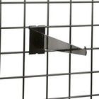 New 8  Gridwall Black Knife Shelf Brackets With Lip