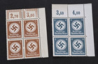 Ww2 German Third Reich Nazi Stamp Blocks Adolf Hitler   Nsdap Swastika Officials