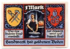 1921 Germany Stolzenau Notgeld 1 Mark Note  1612 