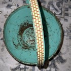 J Chein   Co Basket Sand Pail 1940 s 1950 s Antique Childs Beach Toy Bucket Rare