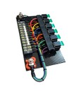 Race Car Fuse relay Panel Board 6 Circuits Color Coded Wiring Usa Made