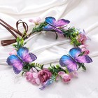 Fairy Butterfly Flower Crown Purple