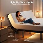 Twin Xl queen split King Adjustable Bed Frame With Massage And Remote  Usb Ports