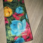 Vintage 60s Mid Century Floral flower Satin Telephone Address Book Made In Japan