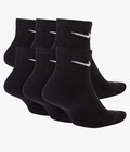 Nike Everyday Ankle Socks 6-pairs  Size Large  8-12 - Black