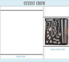 M6648 Cutest Crew Metal Cutting Dies Stamp Set Scrapbooking Cards Embossing