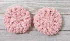 Crochet Handmade Kitchen Scrubbies Sponge Reusable Dish 3 Inch Peach Set