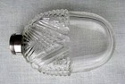 Mint Antique Art Nouveau 1890 s Ladies Cut Crystal Silver Marked Spirits Flask