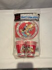 Vintage Disney Mickey Mouse It   s A Party For 8 Set Plates Cups Napkins Tableclo