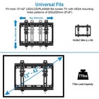 Tilt Lcd Led Plasma Flat Tv Wall Mount Bracket 23 25 27 32 40 42 Inch Black