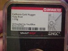 California Gold Nuggets From The Yuba River Unvaulted By Vaultbox Ngc 1 03 Grams