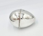 Georgian Sterling Silver Egg Shaped Nutmeg Grater Birmingham 1798