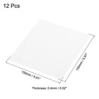 12pcs Microfiber Cleaning Cloth 6  X 6  Suede For Camera Lens Eyeglasses White