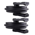 Pair Mini Excavator Idler For Kubota Kx71-3 U-25 Rc348-21302 Black Rc348-21303