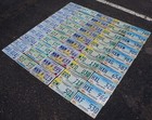 Bulk Lot Of 50 Mississippi -5 Design types Good Graphic License Plates Tag Plate