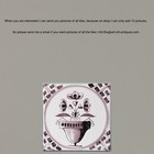 Nice Large Field Of 144 Dutch Delft Manganese Tiles  Flowerpot  Late 19th ct 