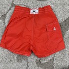 Vintage Birdwell Beach Britches Red Green Board Shorts Sz 27 Surf Y2k