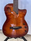 Open Box Silent Guitar  Solid Flame Mahogany Top Solid Mahogany Body