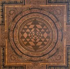 Oil Varnished Sri Yantra Sri Chakra  Thangka Painting-  Meditation Wall Hanging