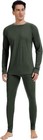 Men s 100  Merino Wool Base Layer Sets Thermal Underwear Long Johns Tops New Set