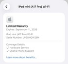 Apple Ipad Mini A17 Pro 128gb Space Gray With Apple Warranty Till Sep 2026