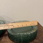 Coca-cola 15pc Vintage Glass Embossed Plates bowls  5 Dinner  5 Lunch  5 Bowls 