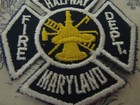 Vtg  Halfway Maryland Fire Department Embroidered Shoulder Patch