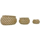 Fryken Baskets With Lids Set Of 3 Seagrass Ikea Woven Round New With Tags Ikea
