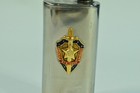 Vtg Ussr Soviet Russia Kgb Shield Drinking Flask Lenin Cap