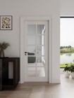 30x80 Interior French Door 10 Pane Clear Glass Closet Pantry Preassembled Shaker