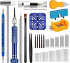     74pcs Watch Repair Kit Watchmaker Back Case Remover Opener Link Pin Spring Bar